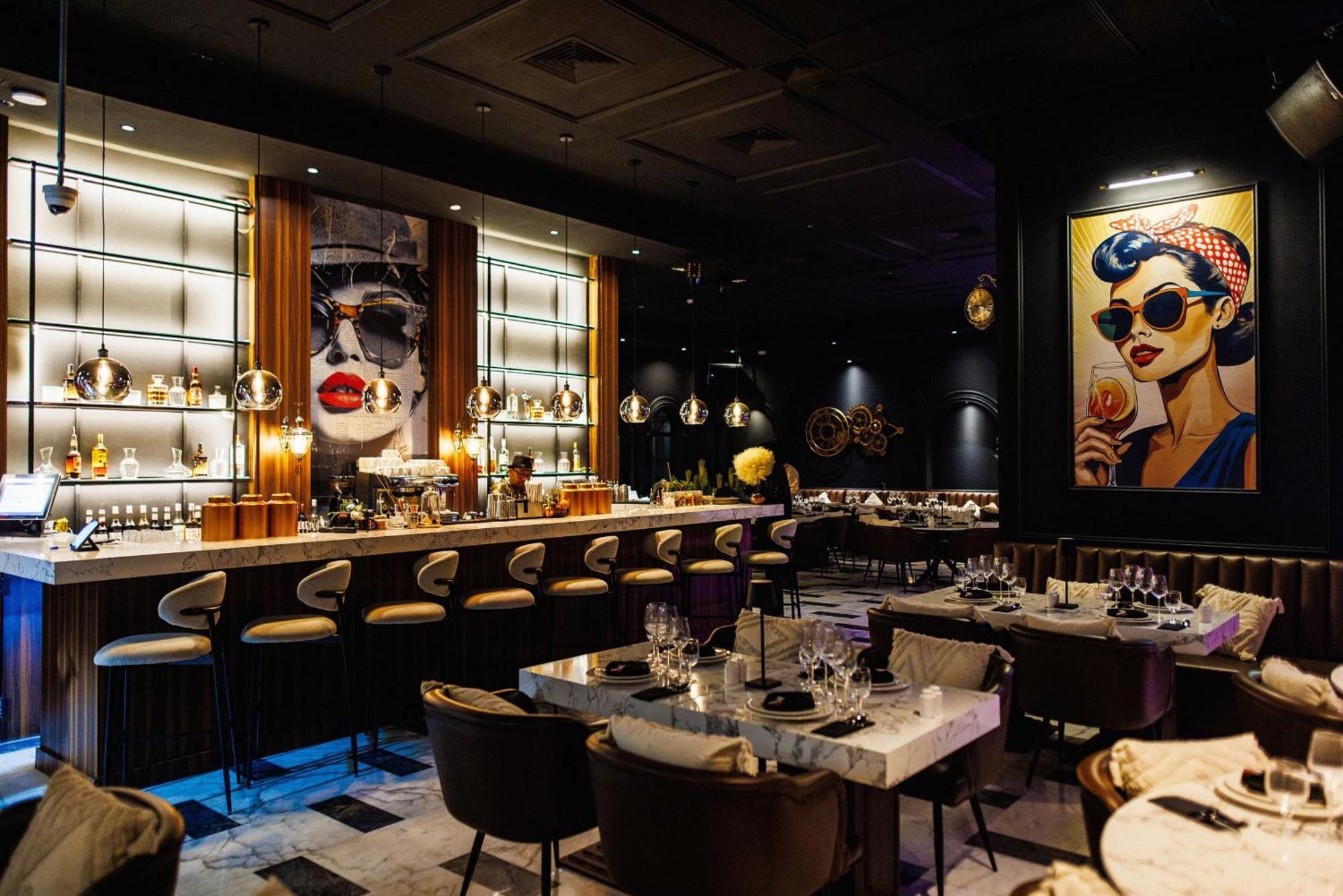 Stella Di Mare Dubai Marina Hotel Esterno foto Interior of the restaurant